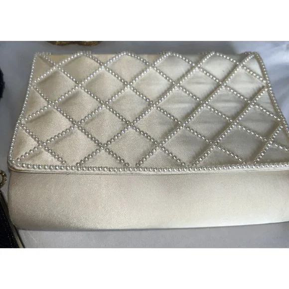 Collection of 7 Small Beaded Purses Fancy Formal Cocktail Wedding Prom - Picture 8 of 15